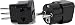 High Quality US to ITALY Travel Adapter Plug for USA/Universal to EUROPE Type E (C/F) & L AC Power Plugs Pack of 2