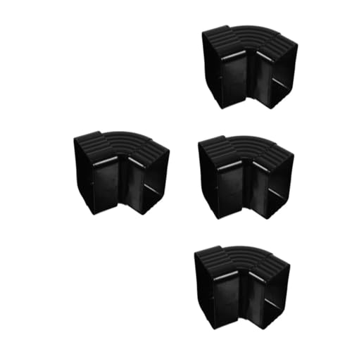 DOITOOL - DOITOOL 4 Stück Winkelstück aus Aluminiumlegierung Dachrinnen-Fallrohrbogen Regen-Winkelverbinder Tülle aufklappbar Dachrinnenbogen passend für Regen Regenadapter aus Legierung Dark Brown
