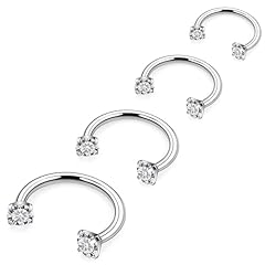 16g,Inner Dia.6/8/10/12mm,Silvertone