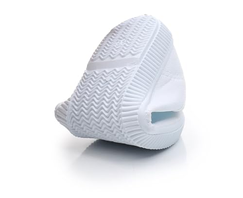 Boys Girls Lace up Sneakers Toddler Slip-On Unisex White Canvas Shoes(Toddler/Little Kids)3