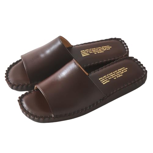 [�E�T�M�ɂȂ��ė�������] WINCL ���U�[�X���b�p �O�J���^�C�v 25-27cm �E�B���N�� �f�U�C���G�� �V���v�� ���� ���r���O �I�t�B�X ������ ���� Leather Slippers ���[���V���[�Y �X�e�A���U�[ �X�e�A�v �{�v�X���b�p (�_