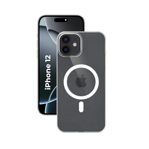 Image of Anti Yellow Clear Magnet Case for iPhone 12, Premium Polycarbonate, Ultra Strong Magnets, 360 Drop Protection, Raised Camera Protection, MagSafe Compatible