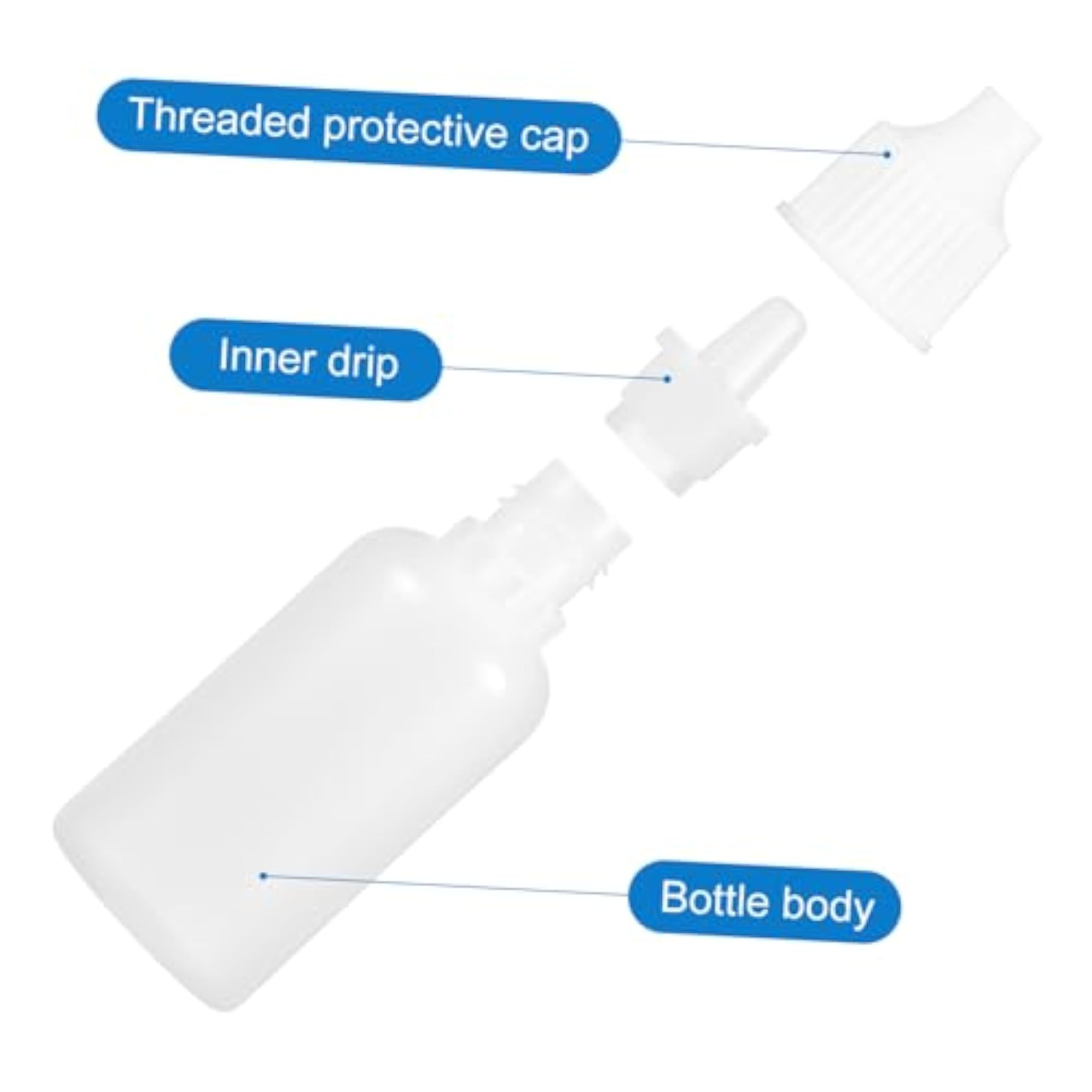 75pcs Refillable Eye Drops Bottle Portable Container