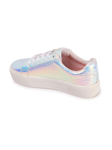 Image of ELLE Women Comfortable and Fashionable Lace Up Sneaker Shoes for Daily use, Office use, Casual use
