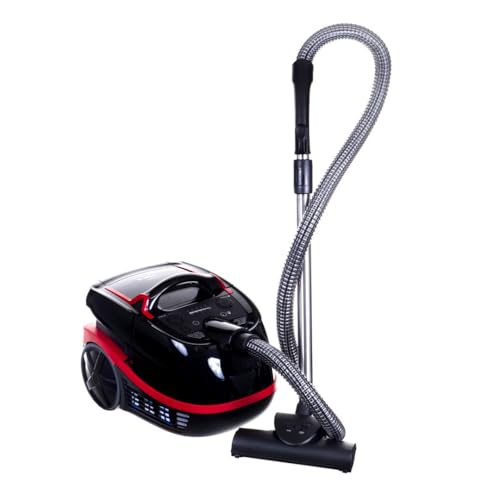 Bosch BWD421POW 6944345, Zylinder Vacuum, Schwarz/Rot, 2100 W, 1 Liter, 44 Dezibel