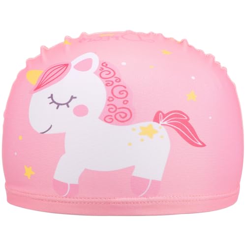 WHAMVOX Gorro de Baño Nailon Diseño Elástico y Duradero, Cómodo para Natación Niña, Adecuado para Decoracion Verano y Actividades de Surf y Buceo