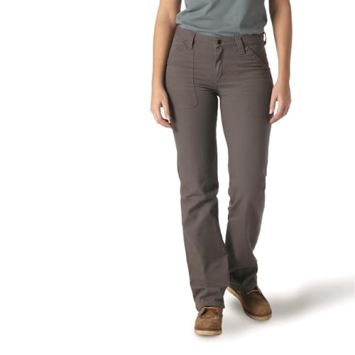 Wrangler Riggs Workwear pantalón de Trabajo para Mujer, Ajuste Regular - Gris - 12W x 32L