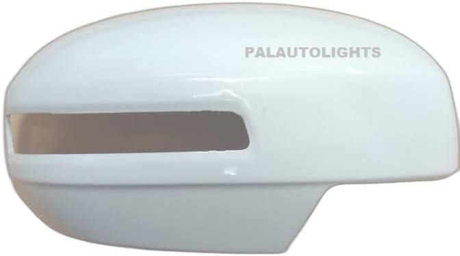 PALAUTOLIGHTS Acrylic Right Side Mirror Cover/Cap for Swift Dzire (2012-2017) - White | For car