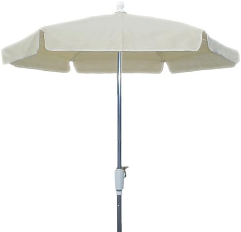 FiberBuilt 76RCRAT-BLK 7.5 foot garden umbrella, Black