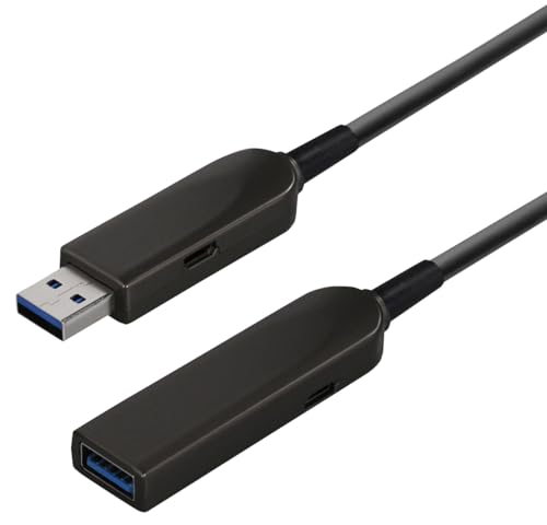 MAXTRACK C506-20ML Cable de fibra óptica USB 3.1 Gen 2 activo ultrarrápido, transferencia de datos de hasta 10 Gbps, transferencia de datos sin pérdidas de hasta 20 metros, compatible con USB 2.0