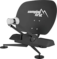 Camping First Satmex mobil 3 – Vollautomatische Sat-Antenne (Für den mobilen Einsatz, selbstständige Ausrichtung auf Astra 19,2° Ost, Keine Separate Stromversorgung nötig) – Anthrazit