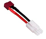 TOP Qualität ikarex-shop Adapterkabel Kompatibel mit Tamiya Stecker auf T Plug Deans Buchse 14AWG Silikon Kabe Adapterl
