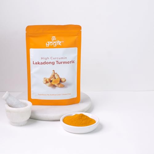 Go-Yogik Lakadong Turmeric Powder-5.3oz/150g, High Curcumin (7-9%) |Lab Tested, Traditionally Grown, Sun Dried, Stone Grounded-Himalaya Turmeric |Direct from India.
