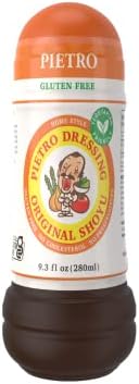Pietro Dressings Original Dressing, 9.3 Oz. - Natural, Delicious Marinade for Vegetables, Pasta Salads, Chicken, Beef, Pork, Seafood - Gluten-Free, MSG-Free, Vegan Salad Toppings
