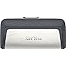 SanDisk 32GB Ultra Dual Drive USB Type-C - USB-C, USB 3.1 - SDDDC2-032G-G46, Black, Silver