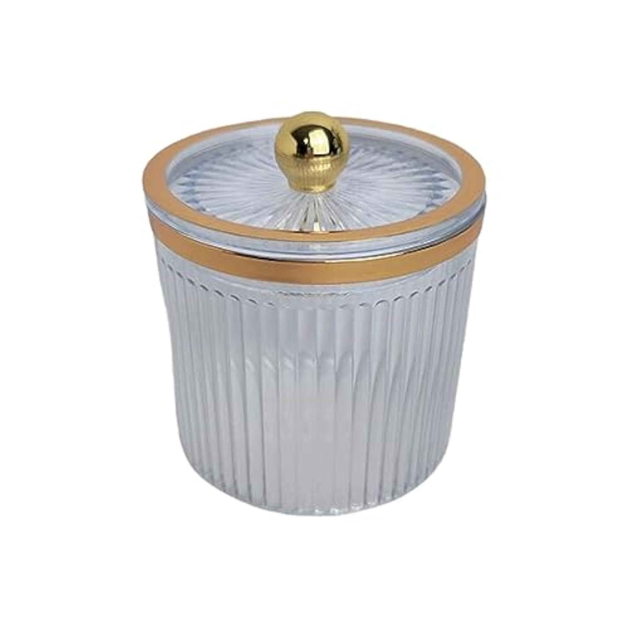 Makeup Cotton Swab Pad Holder with Lid, Qtip Dispenser