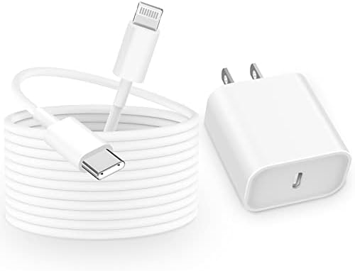 [Apple MFi Certified] iPhone Fast Charger, Stuffcool 20W USB-C Power Delivery Wall Charger Plug with 6FT Type-C to Lightning Quick Charging Sync Cord for iPhone 14/13/12/11/XS/XR/X/SE/iPad/AirPods Pro