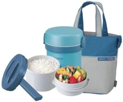 Zojirushi Ms.Bento Stainless Lunch Jar, Aqua Blue