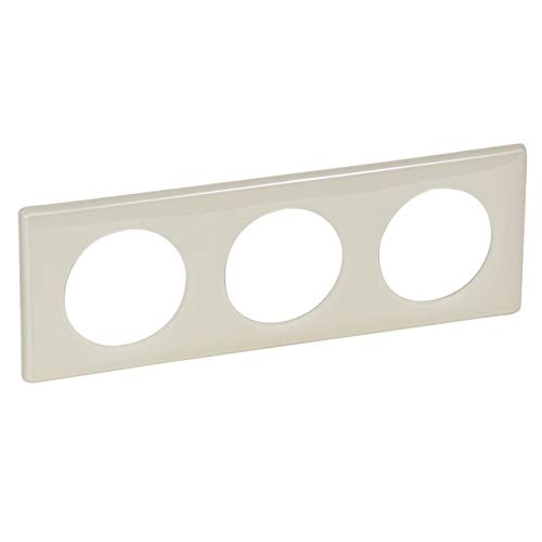 Legrand 066623 Platte Céliane, lackiert, 3-fach, elfenbeinfarben