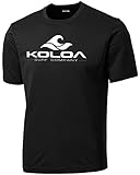 Koloa Surf Co. Wave Logo All Sport Training T-Shirts-TALL-3XLT-Black/w