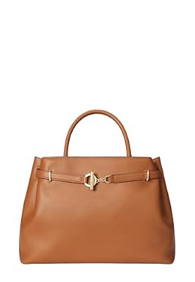 Lauren Ralph Lauren Donna Borsa A Spalla 431P03417 Pelle Marrone