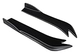 Coche Faldones Laterales para Lexus para GS 2012-2020 Faldones Laterales Divisores Parachoques Trasero Alerón Difusor ala Canard Protector Escalón(Matte Black)