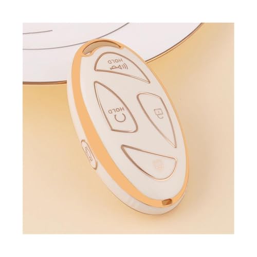 Coque de voiture Hyundai IONIQ 6 Kona boîtier clé TPU blanc 5 7 boutons