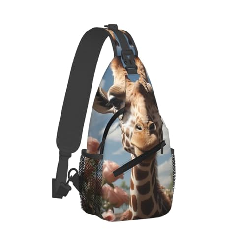 Mochila tipo bandolera negra para senderismo miniatura 1