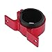 Keenso Aluminum Alloy 50MM CAR Fuel Pump MOUNTING Bracket Single Filter CLAMP Cradle for Universal Fitment (Red)
