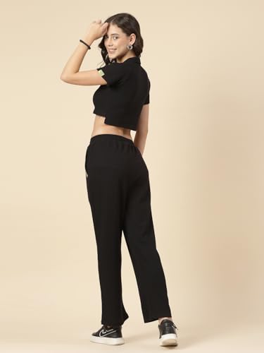 Image of Rigo Cotton Co-ord Set for Women | Round Neck, Slim Fit Tracksuit Co-ords Set for Women | Stylish Dresses for Women | Casual Wear, Beach Wear, Vacation Wear Outfit for Women