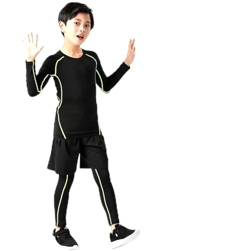 Ensemble de sous-vêtements thermiques enfants anti-humidité pour collants de course sport