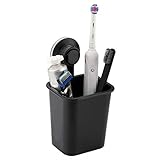 Linkidea Toothbrush Holder Suction Cup Wall Mounted for Bathroom Shower Wall, Shaver Razor Holder...