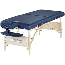 Master Massage Coronado Portable Massage Table Pro Package- Adjustable Height, Working Capacity of 750 lbs. and 3-Inch Foam Cushioning- Tattoo Bed, Lash Table- Royal Blue