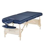 Master Massage Coronado Professional Portable Massage Table Massage Couch Beauty Bed, Royal Blue, 7.6cm Thick Mattress Foam. (76cm)