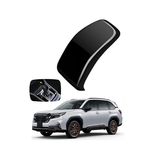 Glealcco 新型フォレスター sl系に適合 アクセサリー コンソールシフトノブカバーガーニッシュ 車種専用カスタムパーツ (ブラック)