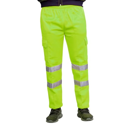 Pantalon haute visibilité homme travail combat joggeurs vêtements de sécurité polaire réfléchissante