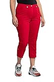 7/8-Cargohose mit Krempelriegel am Bein, auch als Capri tragbar. Lässiger 4-Pocket-Schnitt, hinten elastischer Bund mit Gürtelschlaufen, Knopf und Zipper.