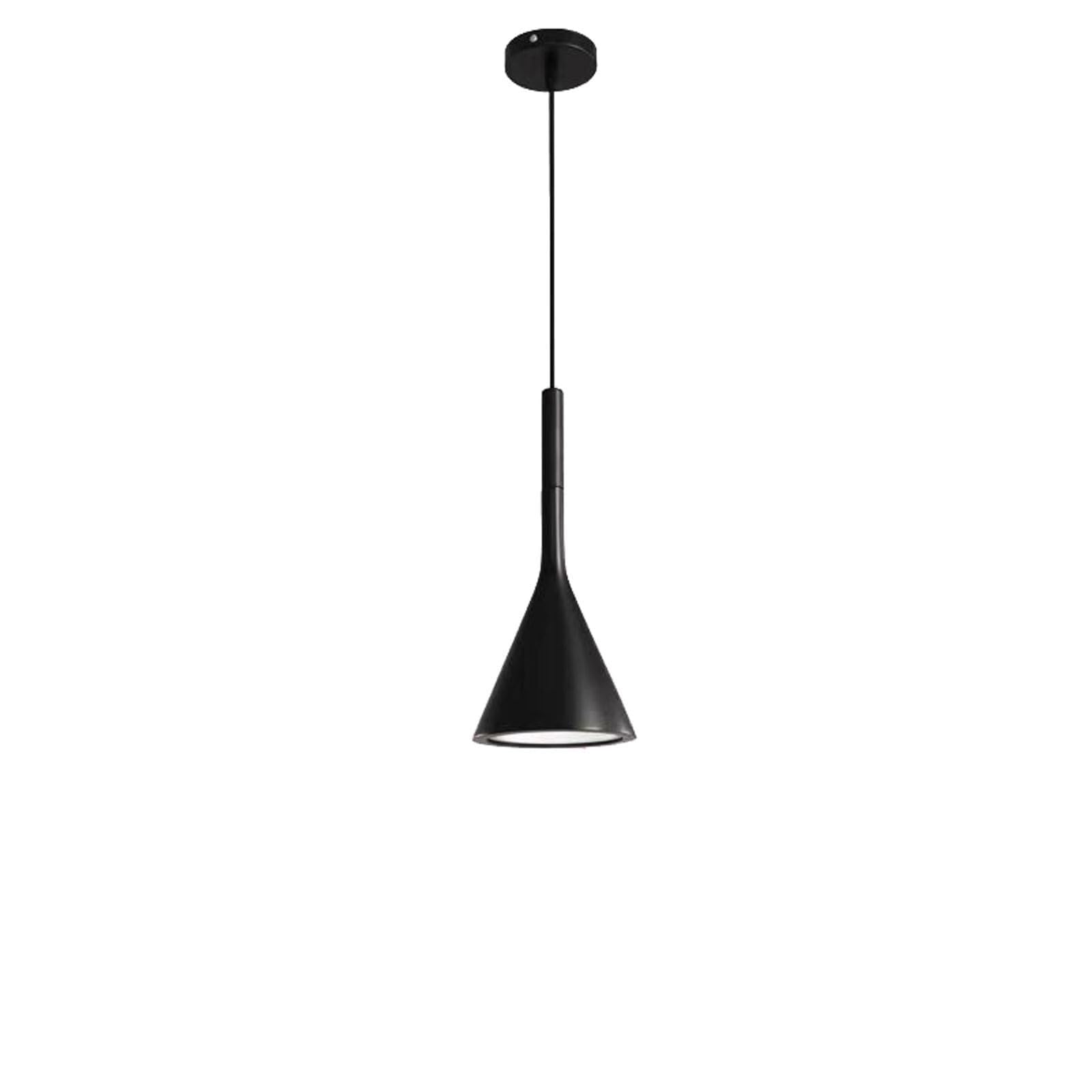 Lámpara colgante de resina oscura con diseño geométrico y casquillo E27