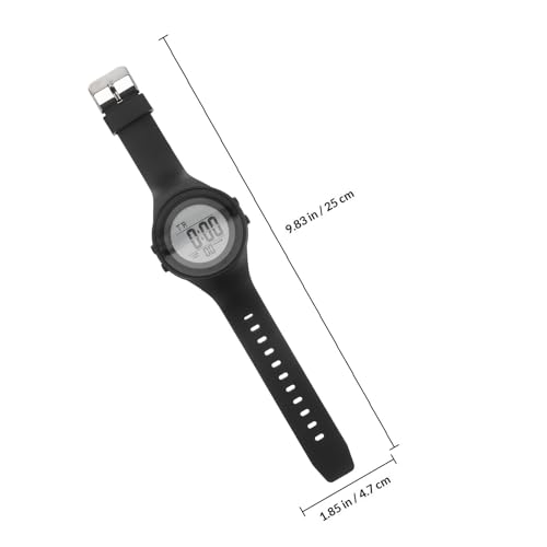 Reloj electrónico de pulsera resistente al agua con diseño moderno negro 2
