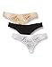 Produktbild Amazon-Marke: Iris & Lilly Damen Stringtanga aus Mikrofaser, 3er-Pack, Mehrfarbig (Animal Print/Black), XL, Label: XL