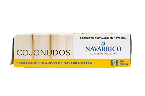 El Navarrico Thick White Asparagus Spears From Spain (Drained Wt: 8.8 Oz/250 G) #TOP2