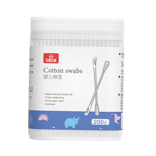 MUSISALY Baby Cotton Swab Kit Double-ended Ear Cleaning Scoop Cotton Buds Tips for Boys and Girls