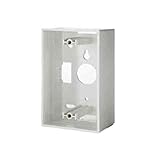 Legrand OnQ WP3409WH Single Gang Surface Mount Box, White