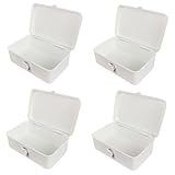 Conteneur à outils vintage : grâce à sa conception compacte et légère, cette boîte à outils est facile à transporter et peut être utilisée dans une variété de contextes différents, ce qui en fait un choix pour ceux qui ont besoin d'emporter leurs outils et fournitures en déplacement, conteneur vintage en métal