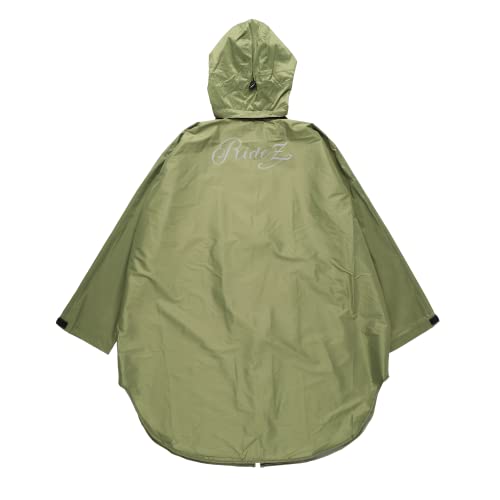 RIDEZ HOOD RAIN PONCHO OLIVE M HRP01