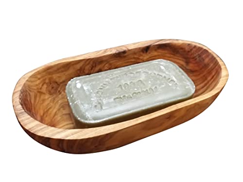 D.O.M. Rainbow - Jabonera ovalada pequeña de madera de olivo