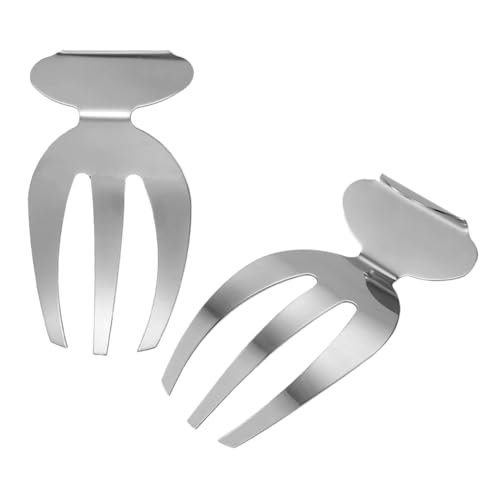 Ipetboom 2 Piezas Cubiertos para Ensalada Inoxidable de Tenedores Pequeños para Frutas y Pasta Utensilios Resistentes para Cocina y Fiesta