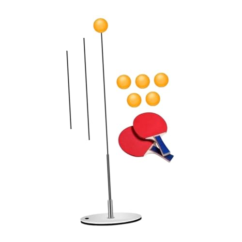 kowaku Ping Pong Balls Paddles Set Table Tennis Training Tool Kit High Resilience for Kids and Adults Stable Self Training Equipment