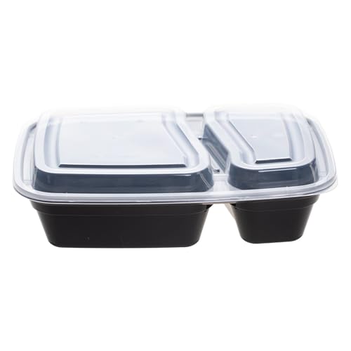 50 Pack (100-Piece) 30 oz Meal Prep Containers Reusable with