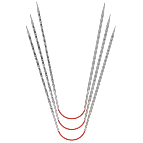 Addi CrasyTrio Novel Long, Metal, Silver, 30cm x 3 mm